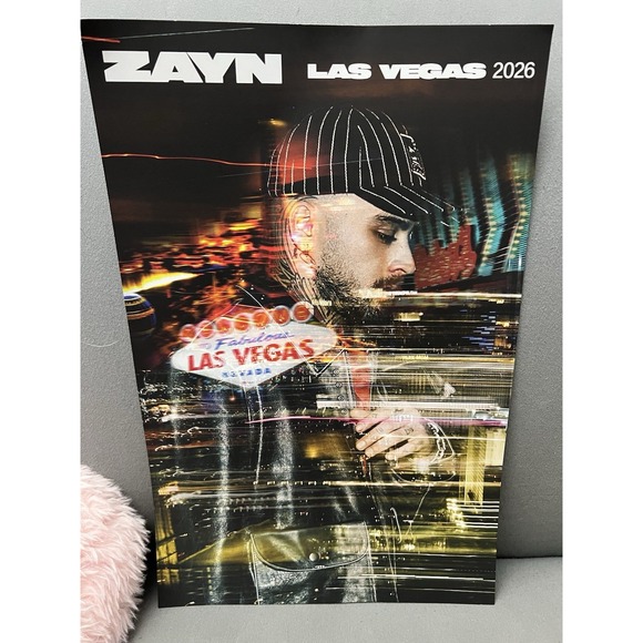 Zayn Poster -Live In Las Vegas VIP Ticket Only Merchandise